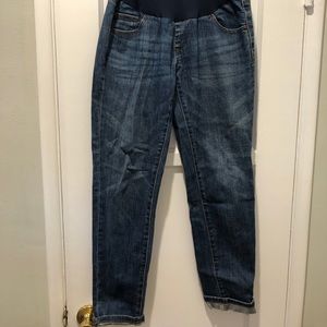 Boyfriend maternity jeans luxe essentials denim